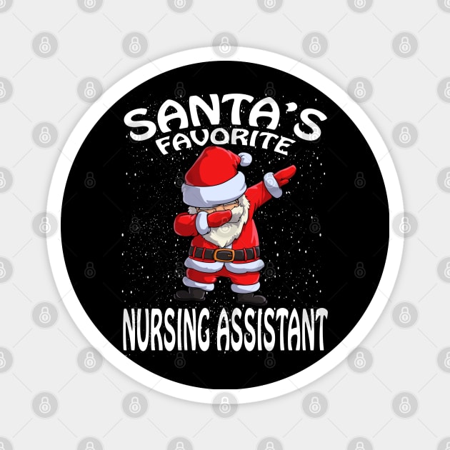 Santas Favorite Nursing Assistant Christmas Magnet by intelus